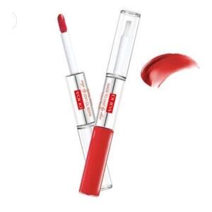 Made To Last Lip Duo - 001 Hot Coral by Pupa Milano - 0.13 oz Distressed Box
